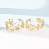 304 Stainless Steel Stud Earrings for Women SA-CBA4160-25G-3