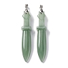 Natural Green Aventurine Big Pendants G-K338-41P-08-1