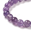 Natural Amethyst & Synthetic Hematite Stretch Bracelet BJEW-M236-01B-4