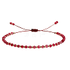 Natural Garnet Beads Braided Bead Bracelets for Women LS-AI9762-10-1