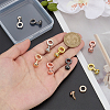 10Pcs 5 Colors Brass Clasps FIND-AR0006-61-3