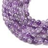 Natural Chevron Amethyst Beads Strands G-K256-51-4mm-8