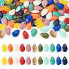100Pcs 10 Colors Opaque Acrylic Charms MACR-TA0001-86-2
