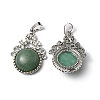 Natural Green Aventurine Pendants G-P498-01P-07-2