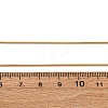 1MM 304 Stainless Steel Round Snake Chain Necklaces NJEW-T016-27G-5