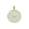 Brass Enamel Pendants KK-Q283-057J-NR-1