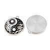 Printed Alloy Glass Pendants GL-CBA2376-01P-B-2