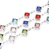 Handmade Brass Rhombus Link Chains CHC-N024-04P-1