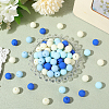 Rubberized Style Imitated Silicone Acrylic Beads MACR-PA0001-06B-02-3