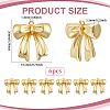 6Pcs Rack Plating Brass Pendants KK-BC0014-98G-2