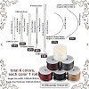 6 Rolls 6 Colors Flat Waxed Polyester Cord YC-CY0001-03-2