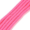 Handmade Polymer Clay Beads Strands CLAY-R089-6mm-Q031-1