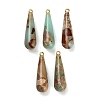 Synthetic Aqua Terra Jasper Pendants GG-CBAA20A-11G-01-1
