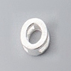 925 Sterling Silver Hollow Initial Beads STER-TAC0010-01S-O-1