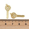 Brass Micro Pave Cubic Zirconia Pendants KK-C114-01G-3