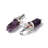 Natural Amethyst Big Pointed Pendants G-I342-01P-02-3