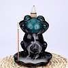 Ceramic Decorations Lotus Frog Flowback Incense Stove Ceramic Incense Stove Decorations Gift JX843A-1