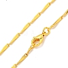 Triangle Brass Link Chain Necklaces for Women NJEW-G084-06G-2