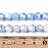 Anti-Tarnish Electroplate Glass Beads Strands EGLA-T021-8mm-15-09-4