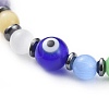 Cat Eye Beads Stretch Bracelets BJEW-JB04644-2