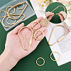 12Pcs 3 Styles Brass Keychain Clasps KK-PH0011-22-3