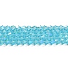 Transparent Electroplate Glass Beads Strands LS-GLAA-F029-4mm-D20-1