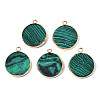 Synthetic Malachite Pendants G-Q998-010E-1-1