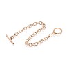 201 Stainless Steel Cable Chain Bracelets for Men Women BJEW-N036-01G-2