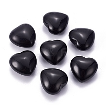 Natural Obsidian Heart Love Stone G-I219-05A