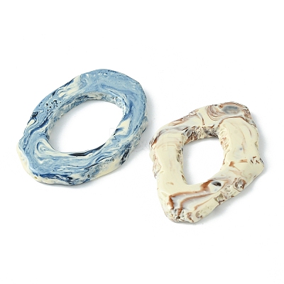 Half Drilled Resin Beads RESI-X0001-43-1