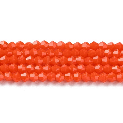 Opaque Solid Color Imitation Jade Glass Beads Strands EGLA-A039-P4mm-D03-1