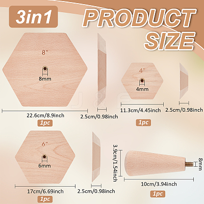 Wood Ceramic Bowl Molds WOOD-WH0030-98A-1