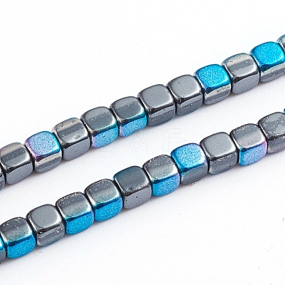 Electroplated Non-magnetic Synthetic Hematite Beads Strands G-L562-04A-1