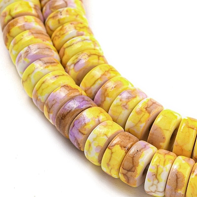 Baking Paint Synthetic Turquoise Beads Strands G-H060-02B-10-1