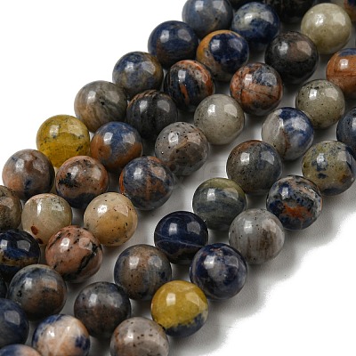 Natural Sodalite Beads Strands G-F591-13A-1