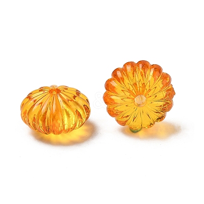 Autumn Theme Transparent Acrylic Beads X-PL712Y-5-1
