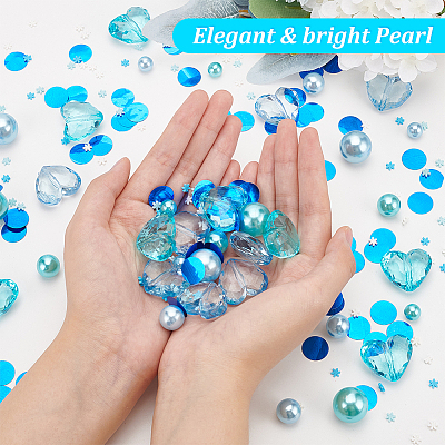 Round Plastic Imitation Pearl Beads DIY-BC0006-97-1