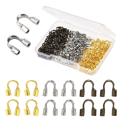 450Pcs 3 Colors Brass Wire Guardian and Protectors KK-FS0001-63-1