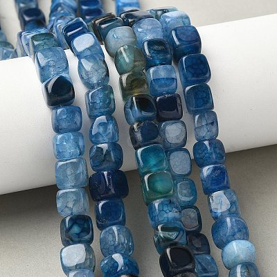 Natural Dragon Veins Agate Beads Strands G-G177-E02-05-1