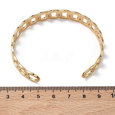 304 Stainless Steel Cuff Bangles BJEW-A160-02G-1