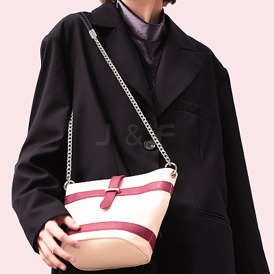 PU Leather Braided Rope Shoulder Strap FIND-WH0152-160-1