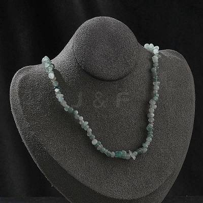 Natural Supper 7 Rutilated Quartz Chip Beaded Necklaces for Men Women NJEW-G159-01G-1