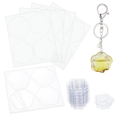 40Pcs Cat Paw Transparent Blister Packaging Inner Tray CON-OC0001-51-1