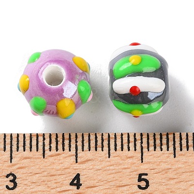 Handmade Porcelain Beads Strands PORC-L078-01A-1