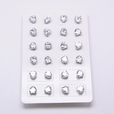 Cubic Zirconia Ear Studs STAS-E051-1A-1
