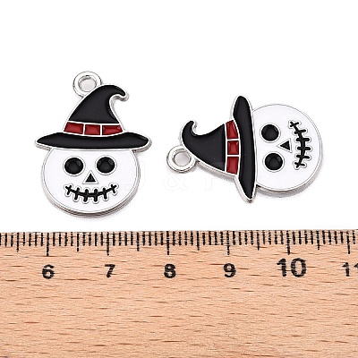 Halloween Theme Alloy Enamel Pendants ENAM-T020-08C-1