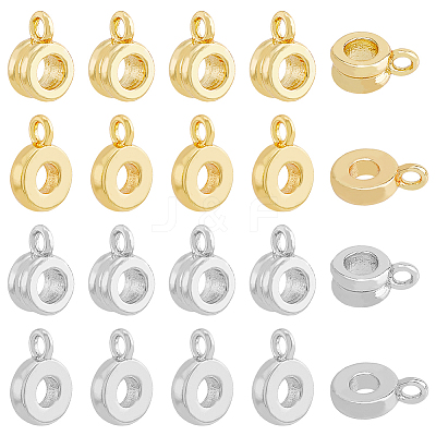 40Pcs 4 Style Brass Tube Bails KK-FH0005-87-1