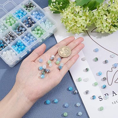 Mixed Style Electroplate Glass Beads EGLA-FH0001-04-1