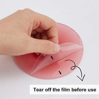 4Pcs 4 Colors Gradient Color Acrylic Cup Mats AJEW-GO0001-04-1