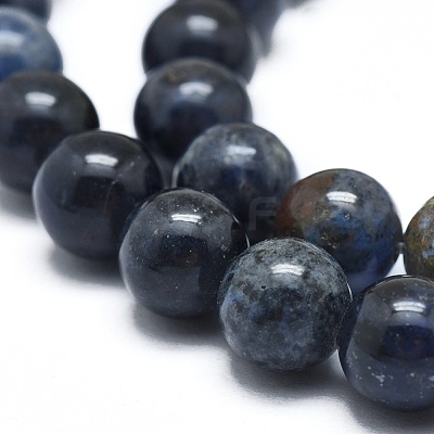 Natural Dumortierite Quartz Bead Strands G-I224-03-6mm-1